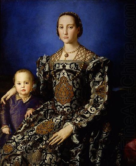 Agnolo Bronzino Portrait of Eleanor of Toledo and Her Son china oil painting image